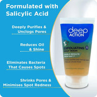 Generic Salicylic Acid Exfoliating Face Wash (Pack of 2) – Clearer Skin from Day 1 | Unclogs Pores, Controls Oil & Shine | Cruelty-Free & Dermatologist Approved