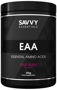 Savvy Nutrition Savvy Essentials EAA's 390g - Fruit Burst | Increase Muscle Protein Synthesis | Muscle Recovery | Intra & Post Workout |