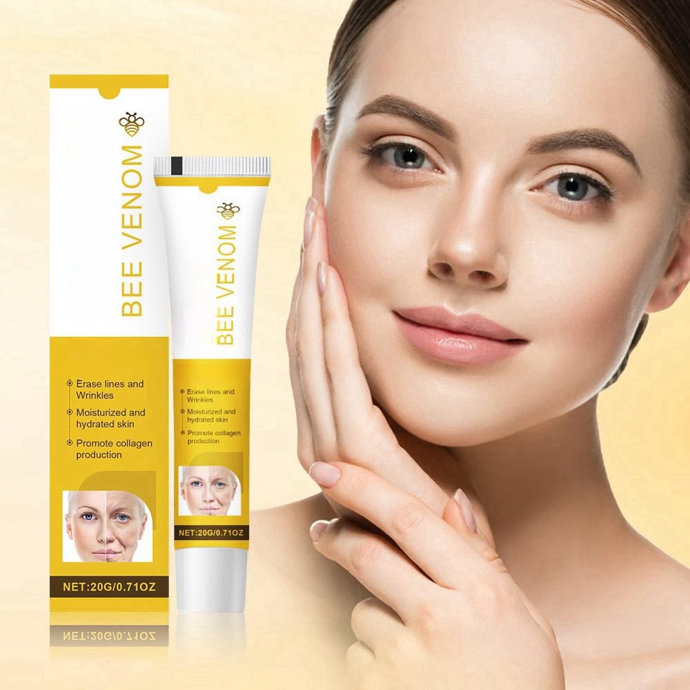 Siyinzu Bee Venom Wrinkle Removal Cream,Bee Venom Anti Aging Face Cream,Bee Venom Cream,Skin Tightening Creams for Face,Firming Face Serum for Women,Bee Venom Skin Treatment Serum,Face Cream for Mature