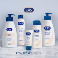 E45 Daily Hand Cream 50 ml – Hand Cream for Very Dry Hands - Moisturiser for Dry Skin and Sensitive Skin - Non-Greasy Hand Repair Cream for Soft and Supple Hands - Fast Absorption Formula (Pack Of 6)
