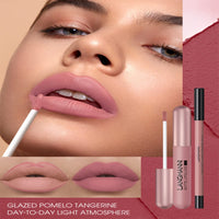 Beauty Searcher 12Pcs Lip Liner and Lipstick Set, 6 Velvety Matte Liquid Lipsticks + 6 Matching Smooth Lip Liner One Step Lips Makeup Kits, Waterproof Long Lasting Lip Gloss Makeup Gift Set