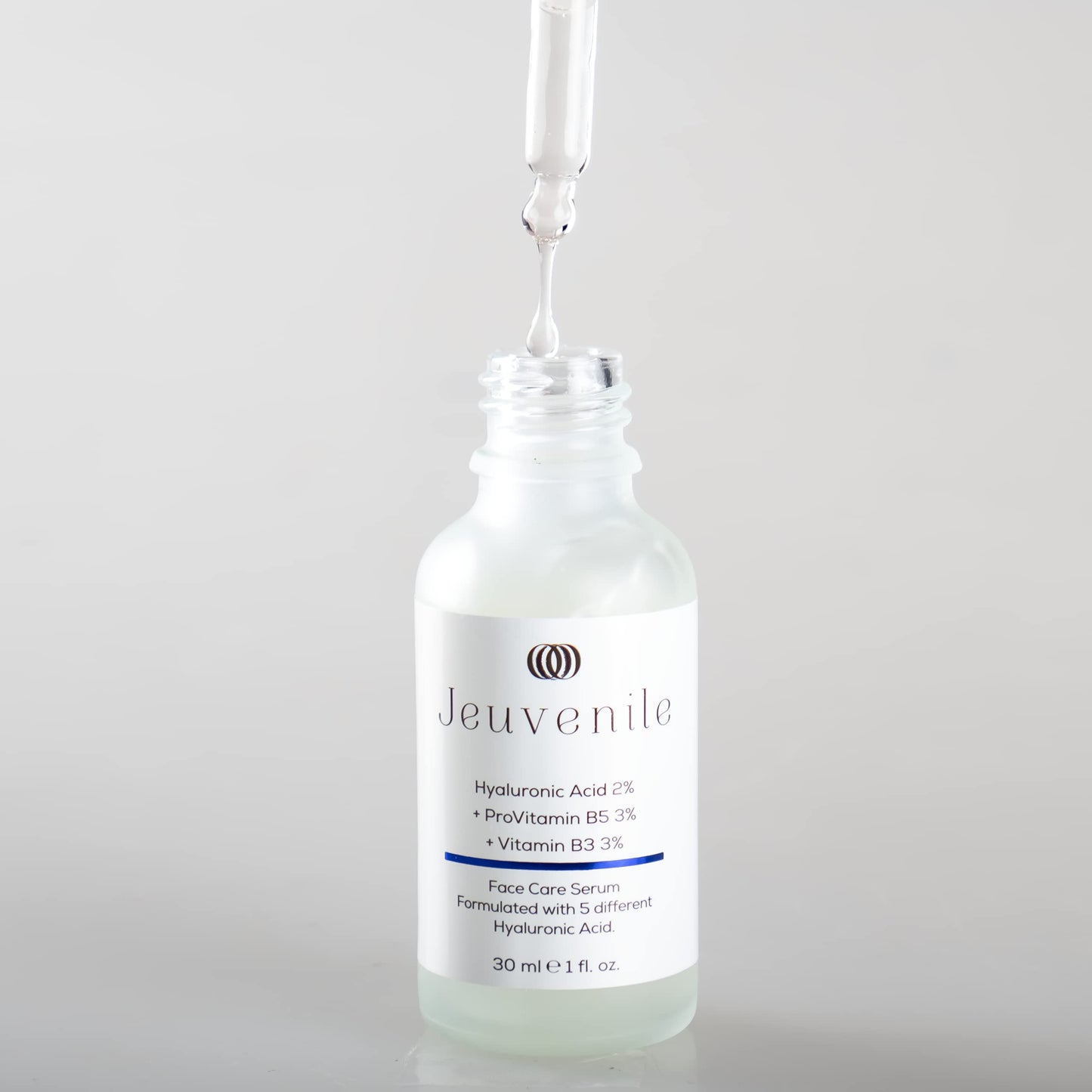 Jeuvenile Hyaluronic Acid Face Care Serum, Intense Hydration and Anti-Aging Formula, Non-greasy, Hydration booster skincare, for All Skin Types, 30ml