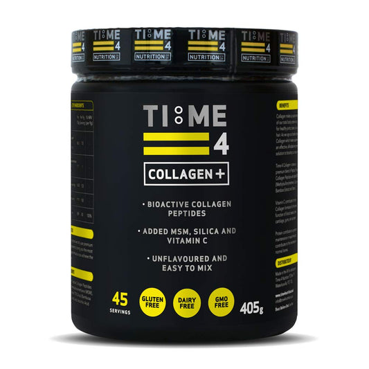 Time 4 Collagen + 45 Servings – Pure Hydrolysed Collagen Powder for Women & Men, MSM, Silica from Bamboo & Vitamin C – Collagen Protein Powder for Joint Care, Bones, Hair, Nails, Skin & Wrinkles