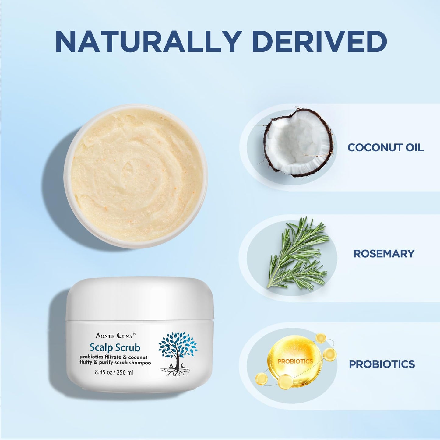 Ingbear Scalp Scrub, Scalp Exfoliator Scrub for Dandruff Treatment, Scalp Treatment for Dry Itchy scalp, Hair Scrub for Deep Cleansing and Hair Care, Anti Dandruff Shampoo Includes Scalp Massager