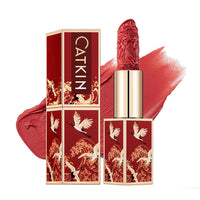 CATKIN Long Lasting Matte Lipstick, High Impact Red Lipstick with Moisturizing Formula, enriched with Avocado Oil and Vitamin E, 3.2g