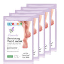 HOKIAMCN 5 Pairs Foot Peel Mask,lavender Foot Exfoliating Mask Socks Calluses Remover Dead Skin, Moisturizing Feet Peeling Mask for Dry Skin,Cracked Heels,Foot SPA Socks for Women and Men (Lavender)