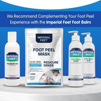 Pedicure Grade Foot Masks That Remove Dead Skin | Smooth and Soften Foot Peel mask for Dry Cracked feet Premium | Callus Removal | Imperial Feet