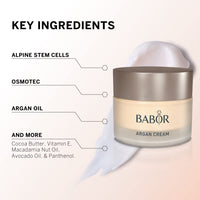 BABOR Argan Cream, Anti-Aging Daily Face Treatment, Improves Elasticity, Non-Comedogenic and Paraben Free