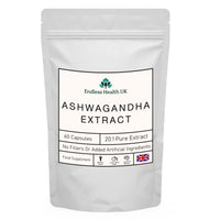 Endless Health UK Ashwagandha Extract | High Strength | 20:1 Extract | 60 Capsules
