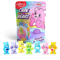 Zimpli Kids Large Care Bears Surprise Bath Bomb, 7 Surprise Care Bear Toys to Collect in Total, One Per Bath Bomb, Children's Collectable Bath Toy, Stocking Fillers, Party Bag Fillers