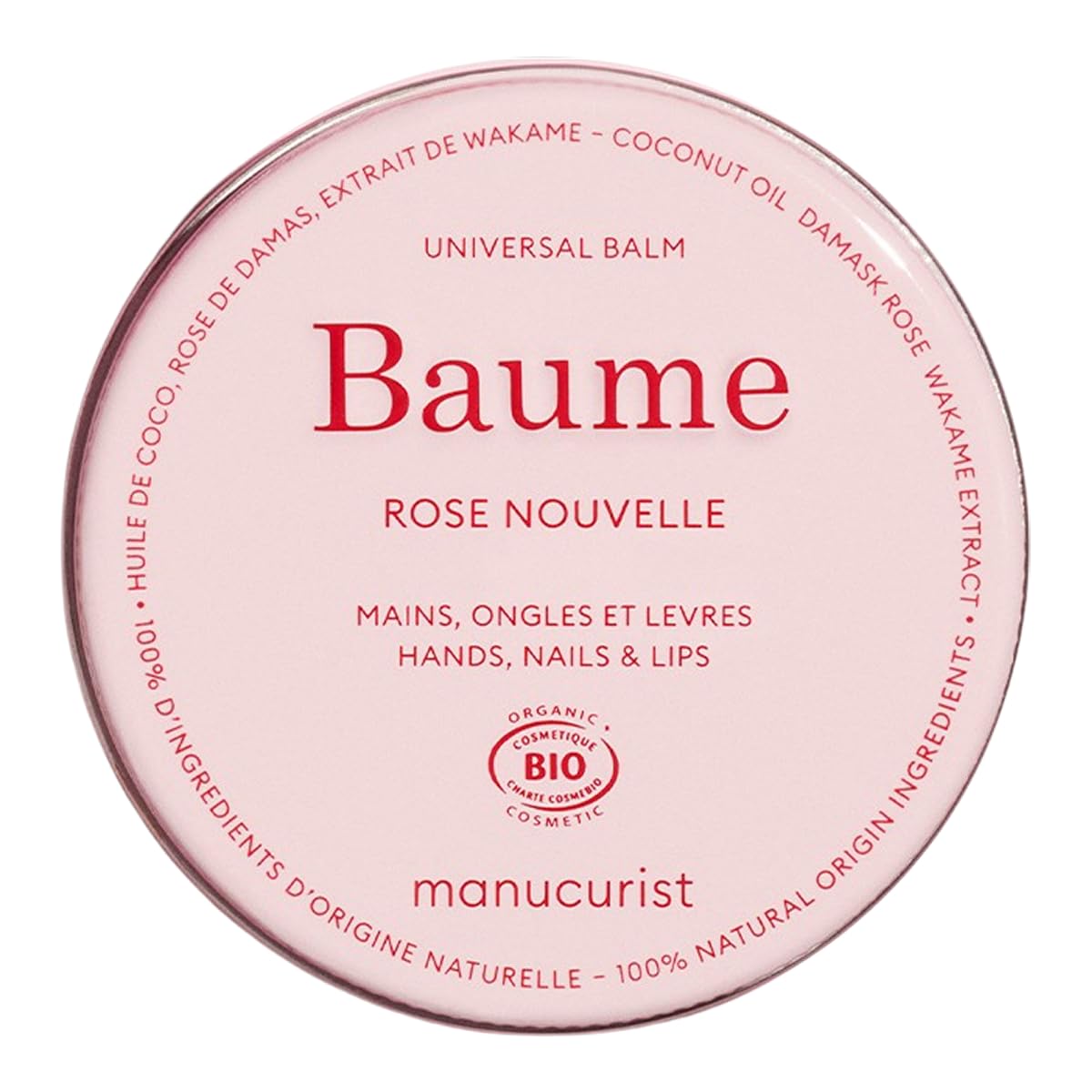 Manucurist MANUCURIST • Natural Nourishing Balm • Cosmos Organic • Multipurpose skincare • Hydrates Lips, Nails and Cuticles • Hand Cream • Made in France • 30g