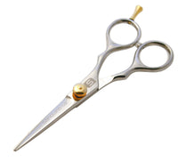 Sanguine Beard Trimming Scissors, Hair Scissors for Moustache Cutting 5 inch - Chrome