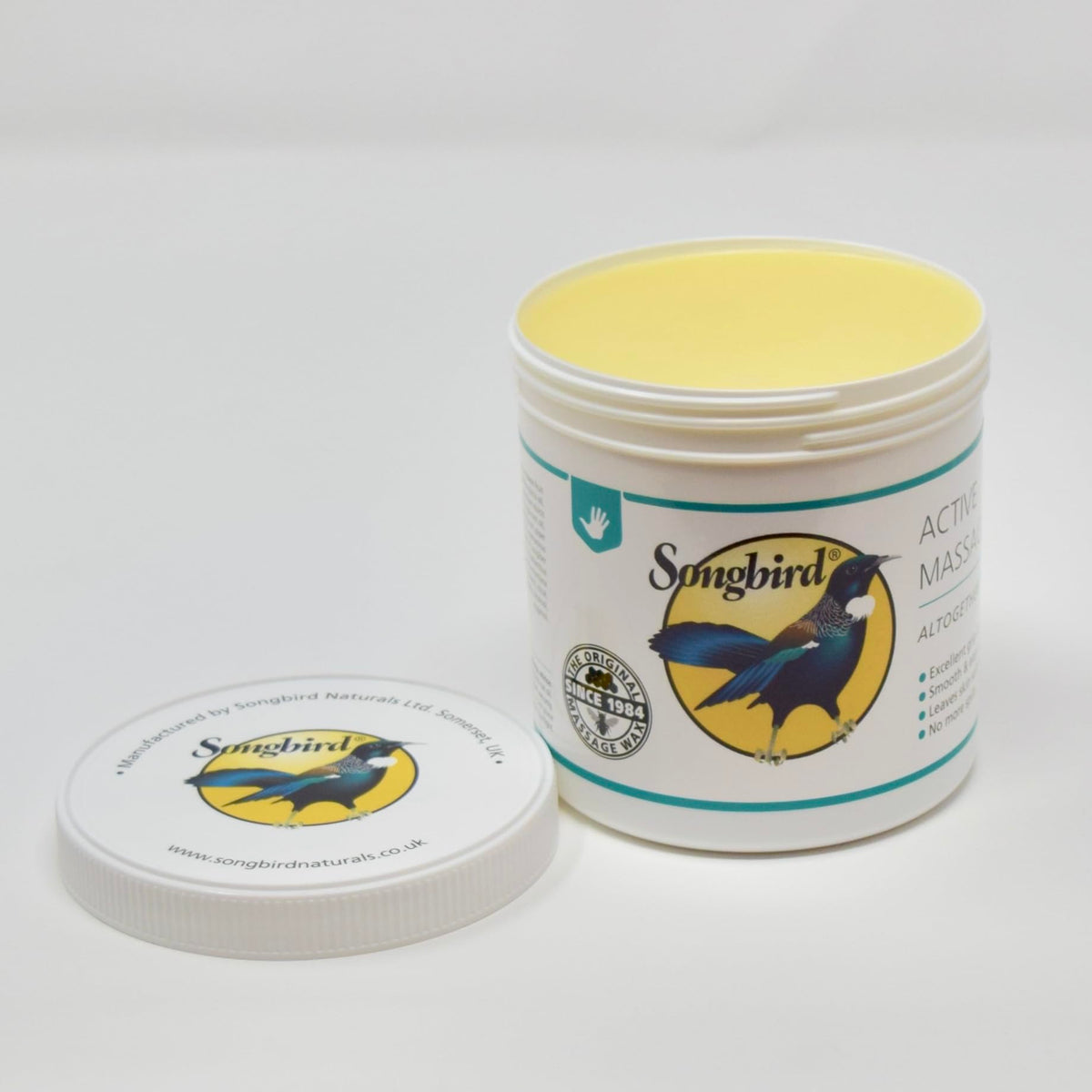 Songbird Naturals Active Massage Wax 550g - Warm & Spicy Scent - Unisex - Adults, Particularly Athletes & Sports Enthusiasts