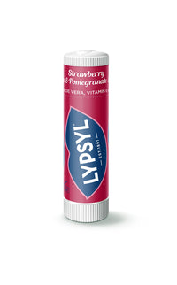 Lypsyl Uplifting Lip Balm, Strawberry and Pomegranate, Pack of 9