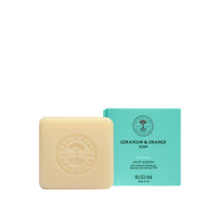 Neal's Yard Remedies Neal’s Yard Remedies Geranium & Orange Soap, Soap Bar With Essential Oils, Non-Drying, Vegan & Cruelty-Free, 100g