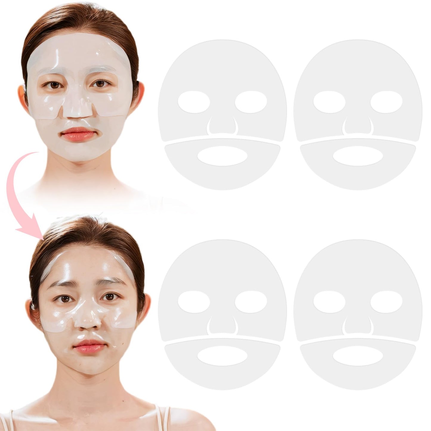 leyosger Collagen Face Mask, Collagen Deep Hydration Mask, Collagen Overnight Moisturize Mask, Reduce Fine Lines and Wrinkles, Pore Minimizing, Elasticity Improvement, Firm & Enhance Skin Vitality (B)