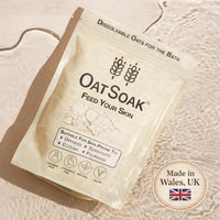 Bare Boutique OatSoak Itch Relief Colloidal Oats - Dissolvable Oats for The Bath. Soothing Bath Powder for Chicken Pox Relief, Eczema, Psoriasis, Itchy, Irritated Dry Skin, Sunburn. No additives.