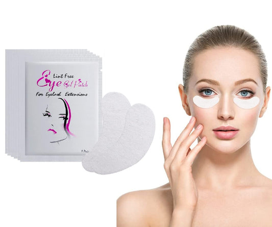 HYX 50 Pairs Under Eye Gel Pads, Lint Free Skin Friendly Under Eye Patches Lash Pads for Eyelash Extension Treatment