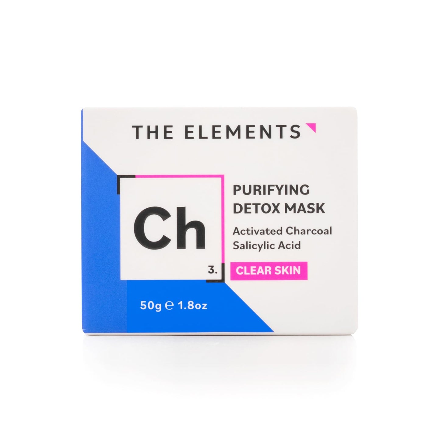 THE ELEM ENTS The Elements Purifying Detox Mask, a face mask formulated with Activated Charcoal and Amazonian Clays to detox and clear pores, 50g