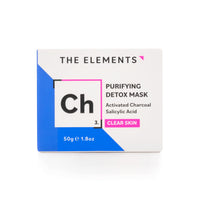 THE ELEM ENTS The Elements Purifying Detox Mask, a face mask formulated with Activated Charcoal and Amazonian Clays to detox and clear pores, 50g
