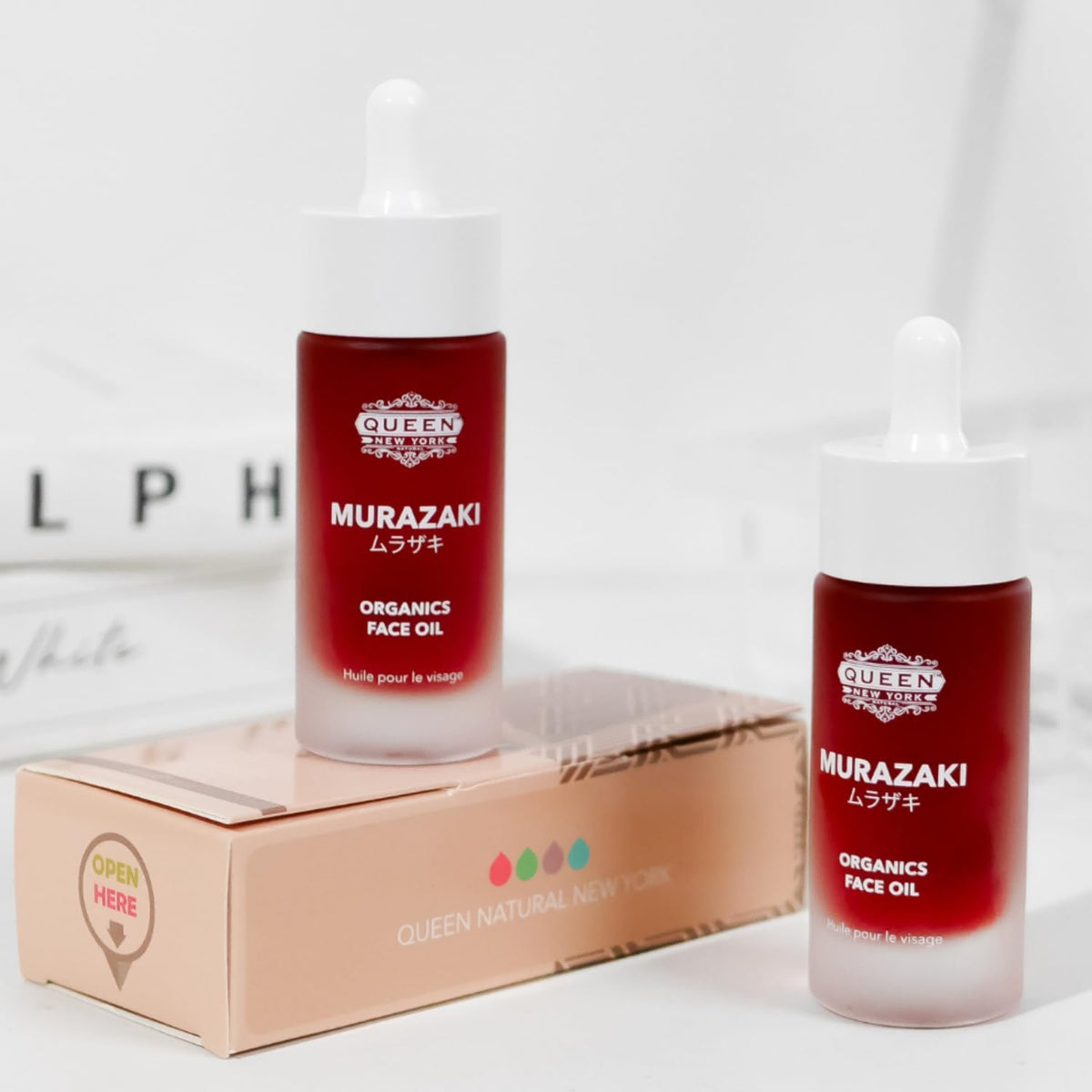 QUEEN NATURAL NEW YORK QUEEN MURAZAKI OIL: Ultimate Radiance-Luxurious Organic Murazki Face Oil for Deep Nourishment, Rejuvenation, and a Naturally Glowing Complexion