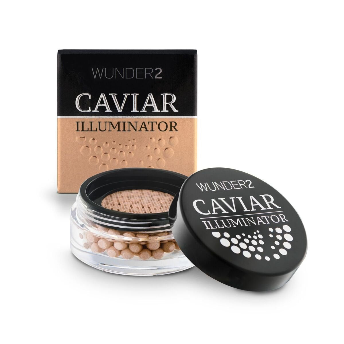 WUNDERBROW CAVIAR ILLUMINATOR - Cream Highlighter Makeup For Glowy Skin, Golden Sand Colour
