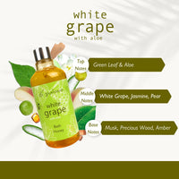 Di Palomo White Grape & Aloe Bath Honey 300ml. Bath Oil & Bubble Bath Blend. Shower Gel with Moisturising Skin Care. Luxury Body Wash Relaxation Gift for Women. Pamper Gifts for Her.