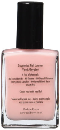 Nailberry L'Oxygéné Oxygenated Nail Lacquer | Elegance, 15 ml | Polish for a Healthier Manicure & Long Lasting Colour | 12-Free, Vegan, Halal, Cruelty & Gluten Free
