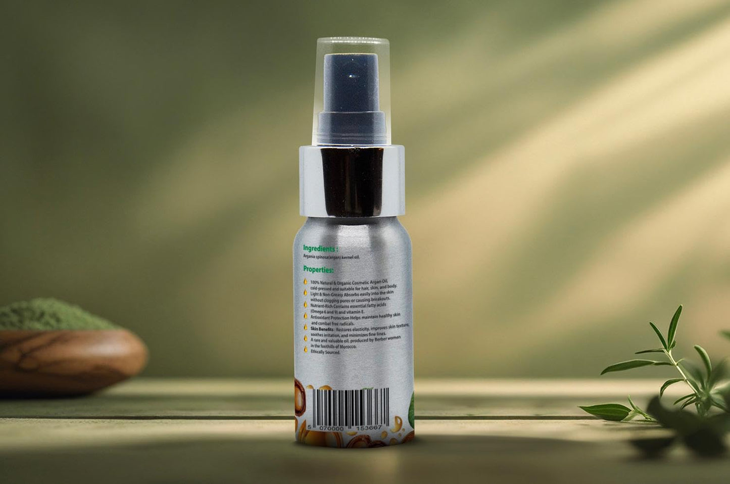 KNaturecare Pure Organic Moroccan Argan Oil – Cold-Pressed Treatment for Hair, Skin & Nails – Rich in Vitamin E & Fatty Acids – Hydrating & Nourishing – Vegan & Cruelty-Free – 30ml