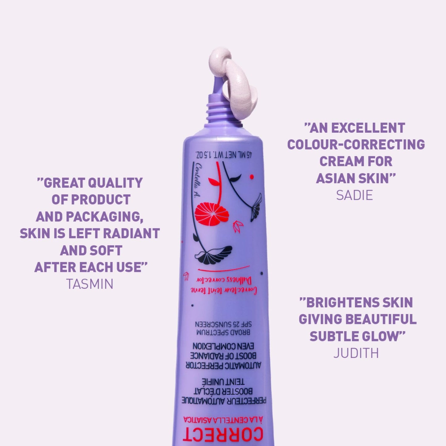 Erborian - CC Dull Correct - Automatic Complexion Perfecting Care - based on Centella Asiatica - Illuminating Radiance Booster, Unified Skin - Face Cream - Korean Product - 15ml