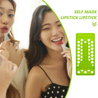 Lurrose Lip Balm Crafting Kit 50 Holes Filling Tray and Spatula Lip Balm Tubes Filling Tray for Diy Lipstick Gloss and Homemade Projects