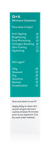 Q+A Niacinamide Daily Sunscreen SPF 50: Ultra-Light, Non-Greasy, Broad-Spectrum UVA/UVB Protection, Oil Control, Pore Refining, Hydrating, 90% Natural Ingredients, Vegan, Cruelty-Free, 50ml
