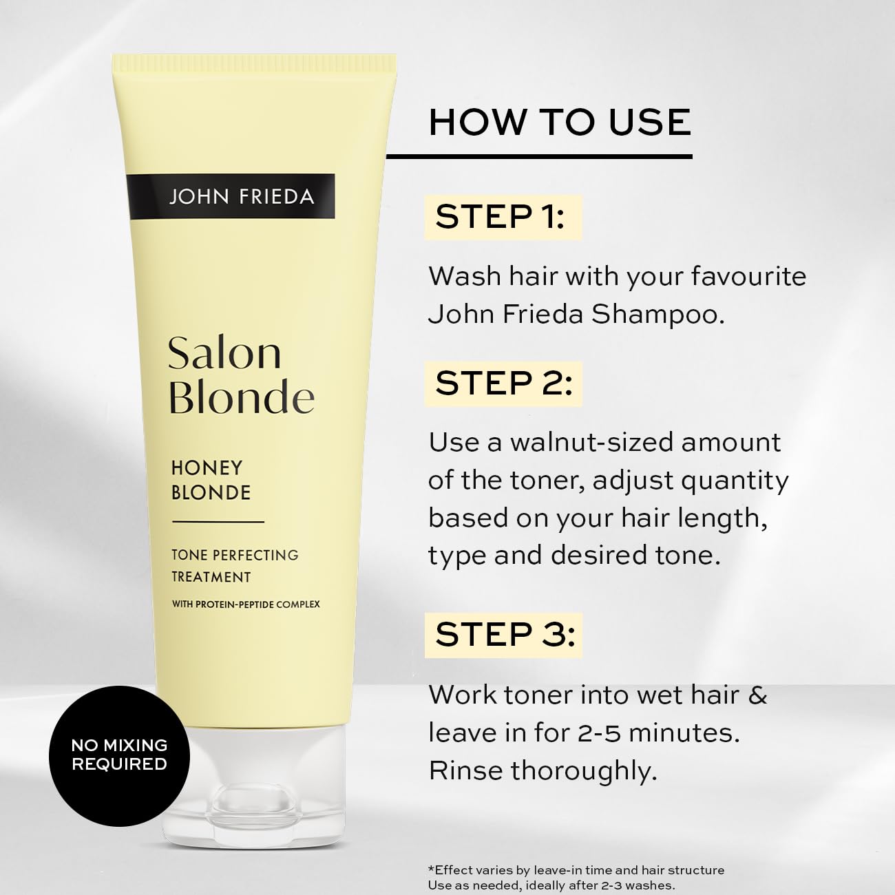 John Frieda Salon Blonde Tone Perfecting Treatments Honey 120ml
