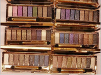 Wei Ni Xiao Xiong 9 Colors Diamond Bright Colorful Makeup Eye Shadow Palette Set Flash Glitter Eyeshadow kit with Brush (All Six Shades)