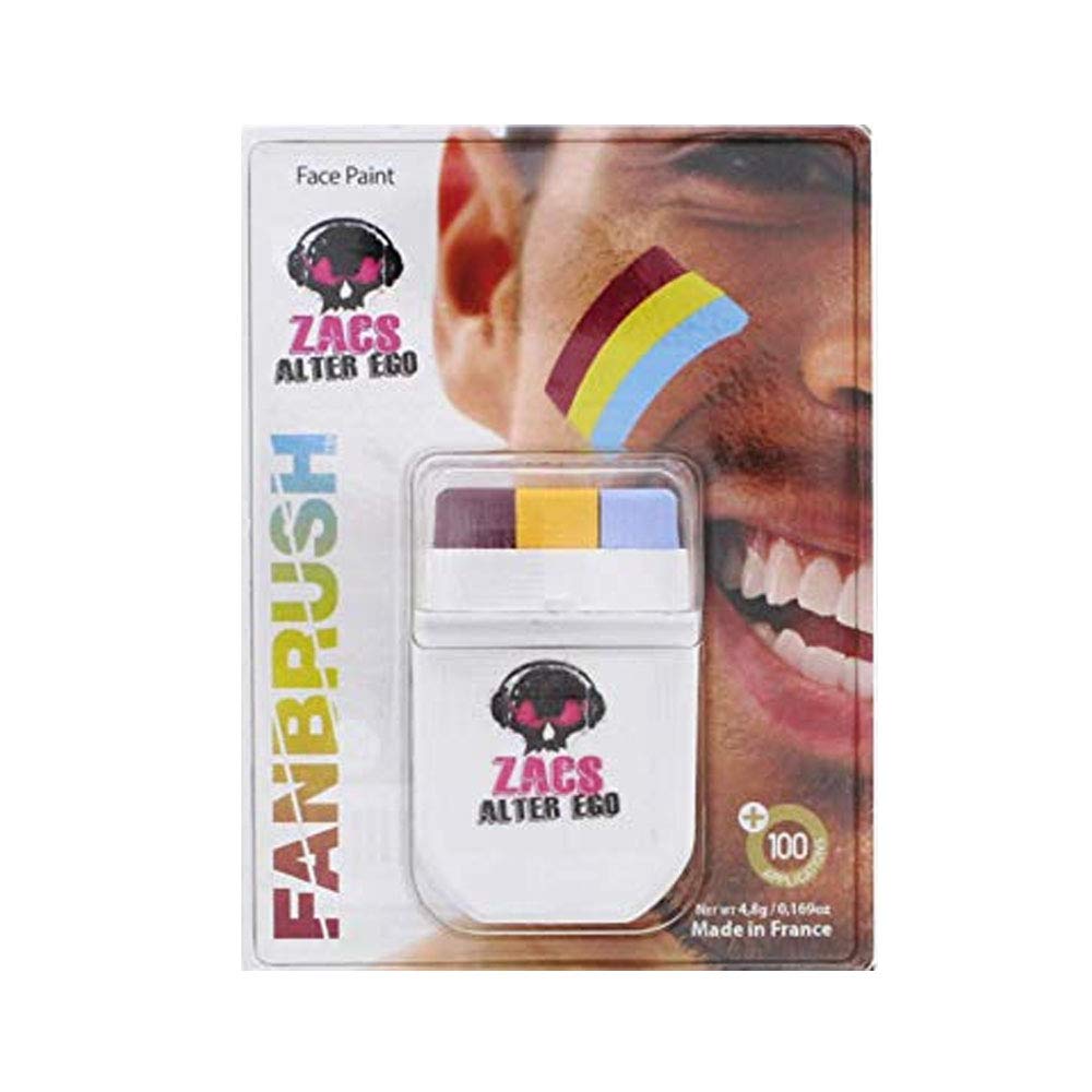 LGBT FACE PAINT Lizzy® Deluxe Rainbow Flag Crayon Brush Face Paint (Pansexual)
