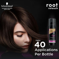 Schwarzkopf Root Retouch, Vegan, Temporary Dye Instant Blonde Hair Root Concealer, Grey Coverage, 40 Applications, 1 Wash, Dark Blonde, 120ml,