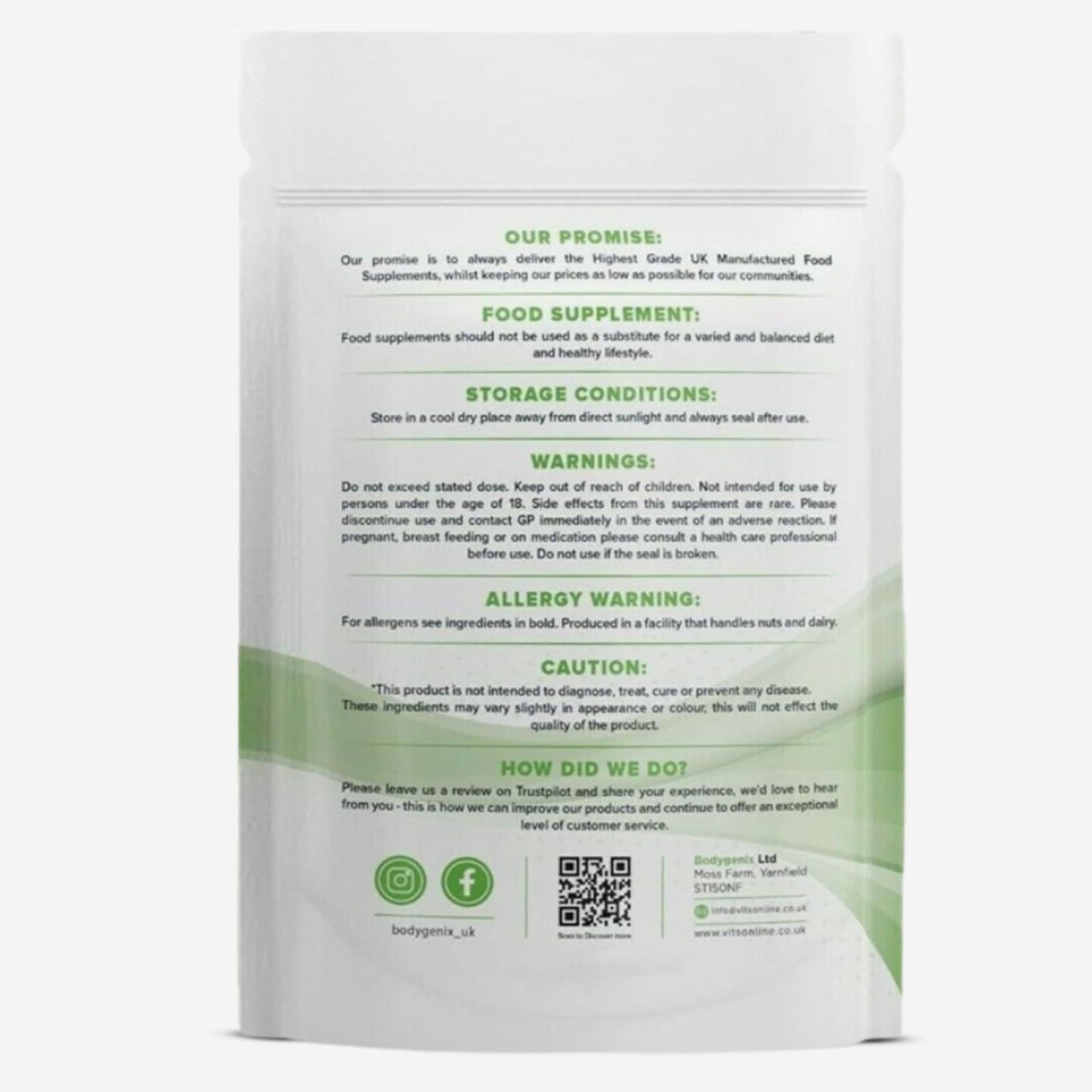 Bodygenix Feverfew 1000mg Tablets - Headaches Relief Joints Health Anti Inflammatory Natural Supplement - 60 Tablets 2 Month Supply