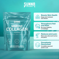 Sunna Supplements Marine Collagen Unflavoured 250g Pouch