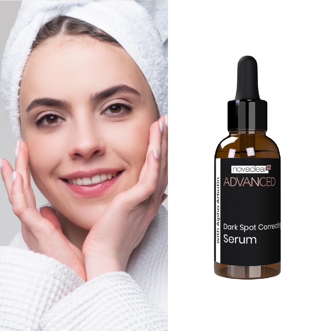 Novaclear Advanced Dark Spot Correcting Serum with 2% Alpha Arbutin, Melavoid & Azeloglycine – Skin Discoloration Lightening Serum – Brightening & Hyperpigmentation Treatment – 30 ML