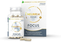 NEUBRIA Edge Focus Formula Nootropic supplements and Multivitamin, Memory Booster helps to Improve Concentration and Focus with 22 Essential Vitamins and Minerals - 60 Capsules - by Neubria