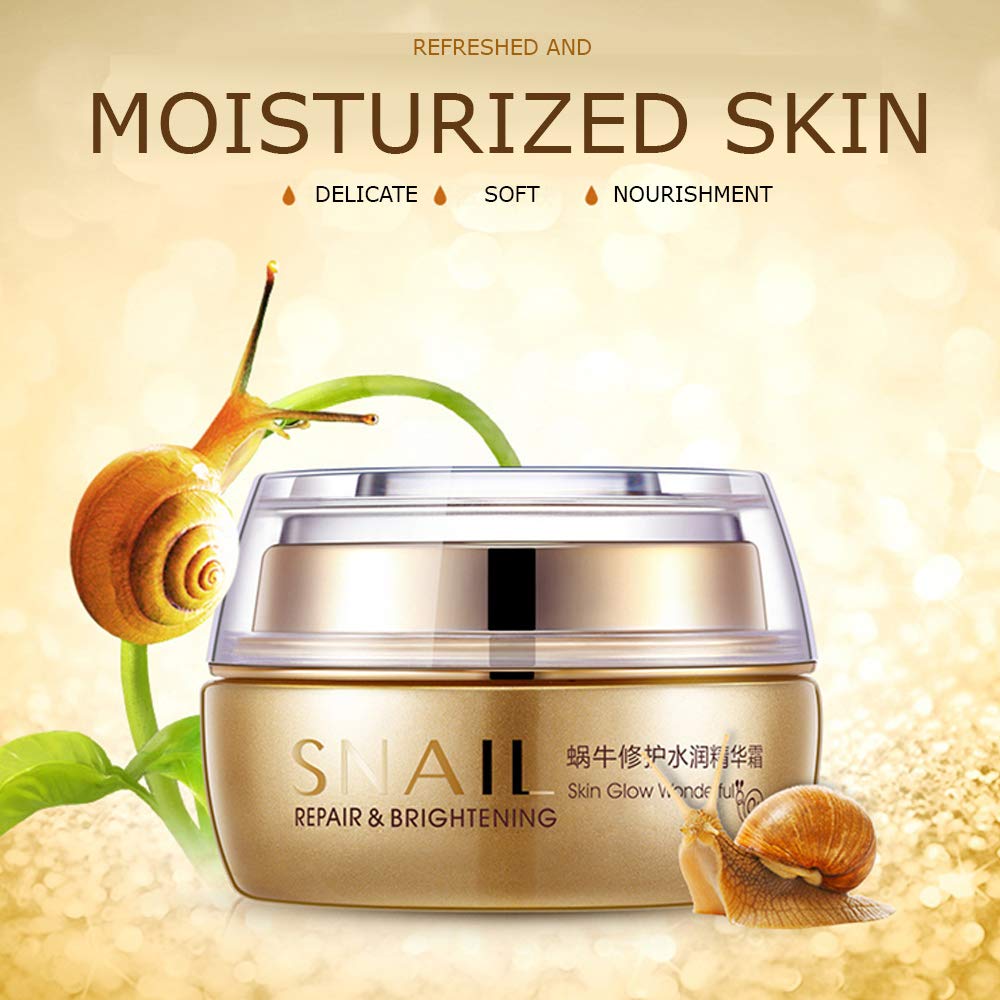 Bioaqua BIOAQUA SNAL Repair Whitening & Brightening Cream Skin Glow Wonderful Vitality Impart 50g