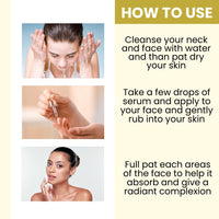 Ammuri 24K Gold Serum Anti-Ageing Anti-Wrinkle Formula Collagen Moisturizing Skin Care Face Serum - Targets Pigmentation, Uneven Skin Tone, and Dark Circles - 30ml
