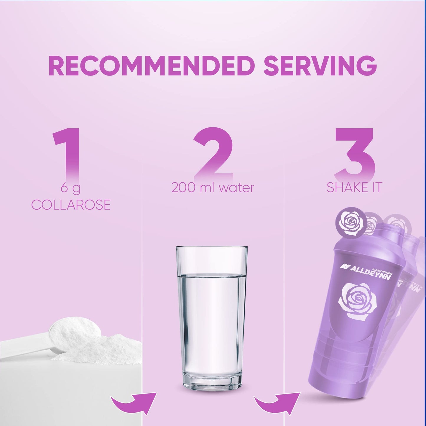 ALLDEYNN Collarose Fish Collagen Powder - Fish Collagen Hydrolysate with Hyaluronic Acid, Biotin - Anti Aging Skin Treatment - Hair Supplements - 300g - Orange