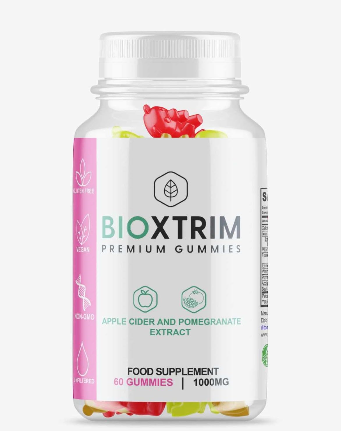 Dido Extreme Supplements BioXtrim Gummies - All Natural - New & Sealed - Vegan - 120 Gummies - 2 Monthly Supply
