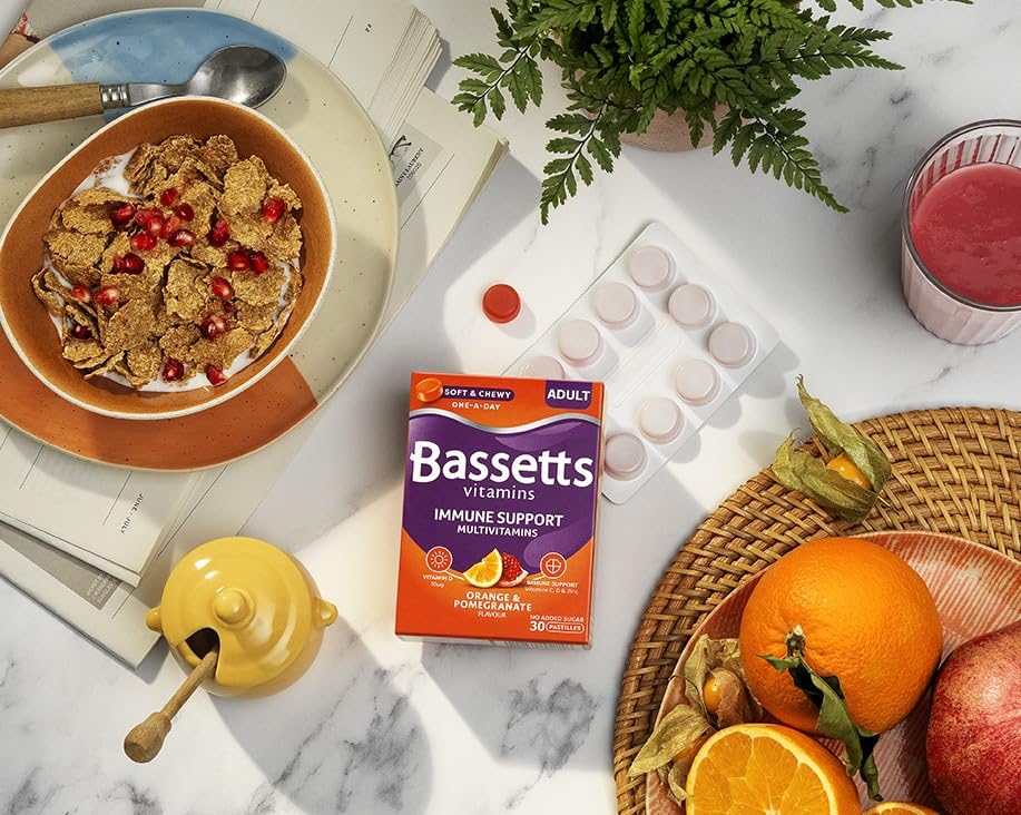BASSETTS VITAMINS Bassetts Adult Immune Support Multivitamins Orange & Pomegranate 30 Gummies