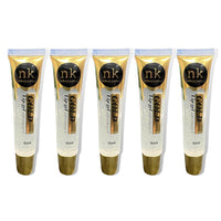NK lip gloss gel 15ml Vitamin E, Shiny, Nourishes, Lip gel (Gold, Pack Of 5)
