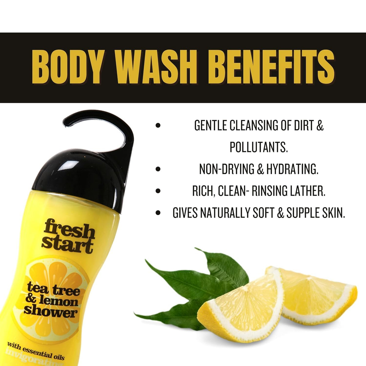 XHC FRESH START SHOWER GEL - TEA TREE & LEMON CO:CN