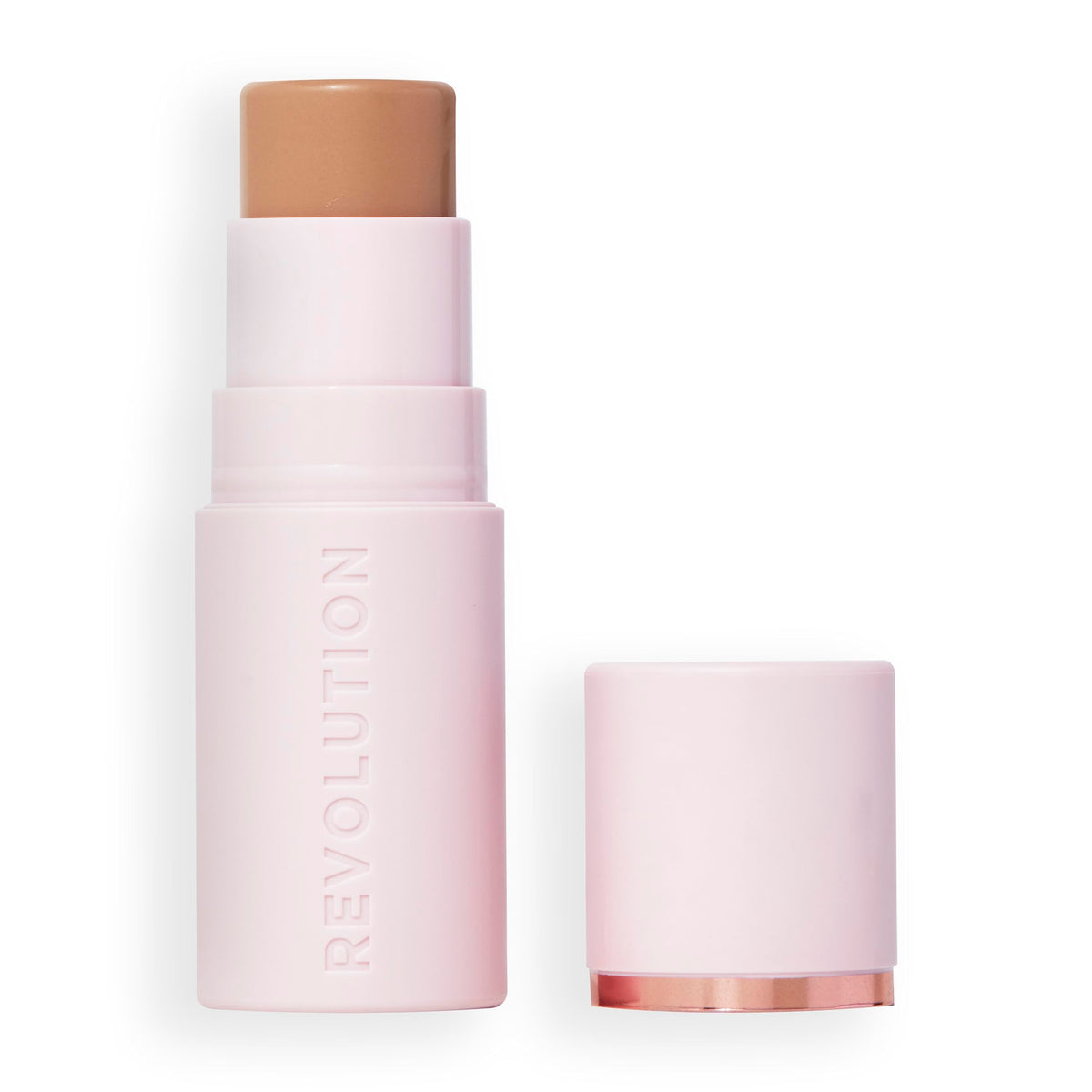 Revolution Beauty London Revolution, Skin Silk Bronzer Stick, Buildable Colour for Cheek, Eye, & Lip, Cream-to-Powder Formula, Vegan & Cruelty-Free, Fair Sand, 4.5g