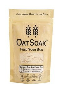 Bare Boutique OatSoak Itch Relief Colloidal Oats - Dissolvable Oats for The Bath. Soothing Bath Powder for Chicken Pox Relief, Eczema, Psoriasis, Itchy, Irritated Dry Skin, Sunburn. No additives.