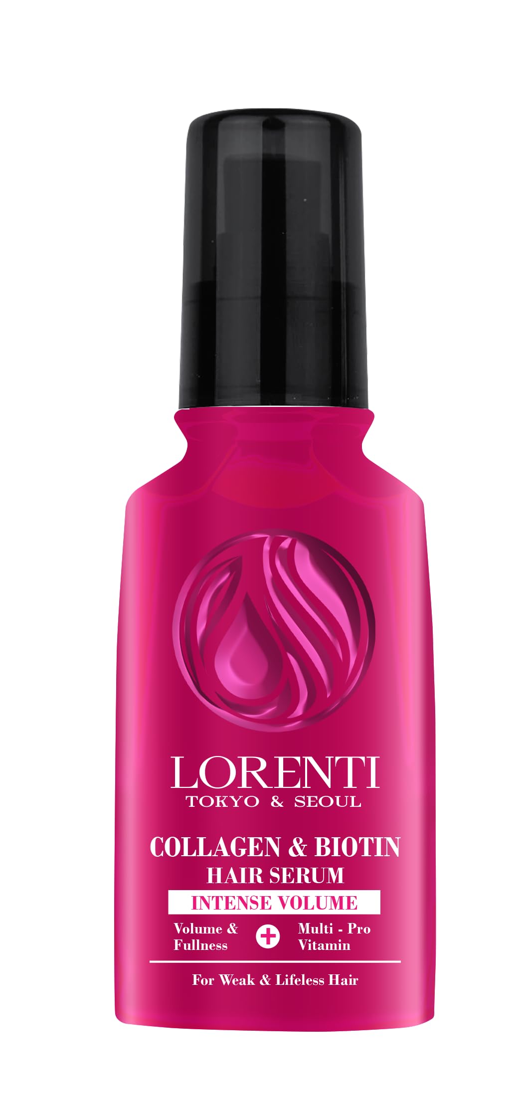 Lorenti Hair Serum | Hair Repair, Intensive Volume | Freeze-free Super Shinny | Collagen & Biotin 125ml